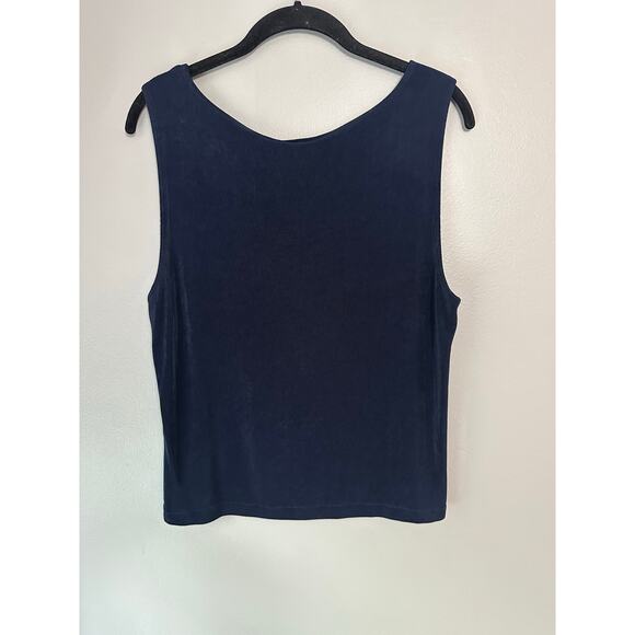 Chico’s Travelers Navy Blue Tank Top Large - Picture 4 of 5